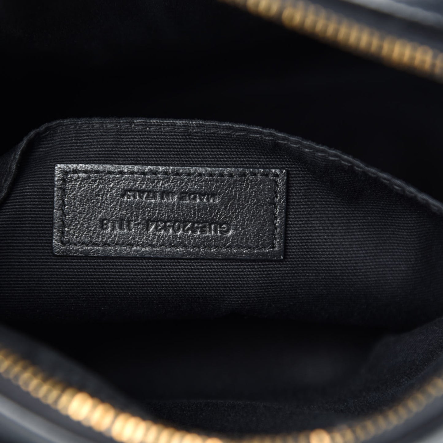 Calfskin Matelasse Monogram Lou Camera Bag Black