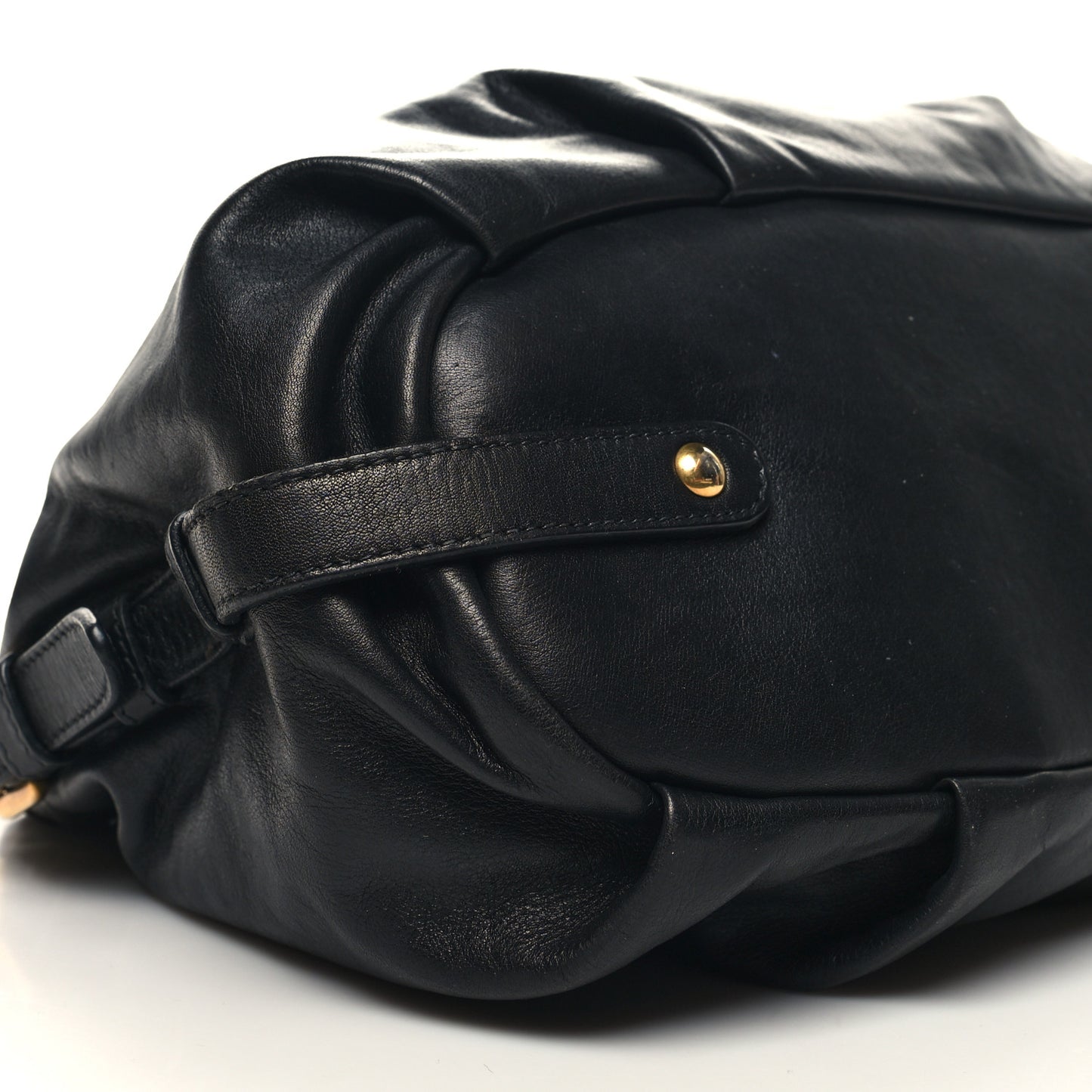 Vitello Soft Calfskin Shopping Satchel Black