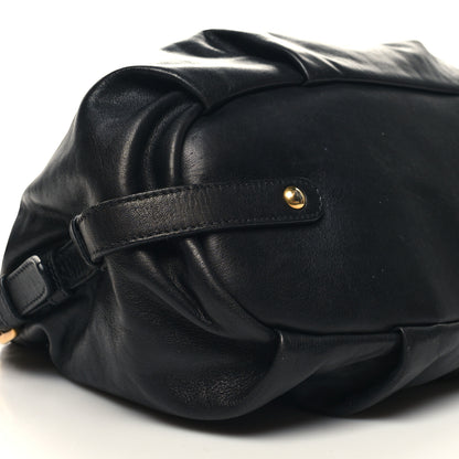Prada Vitello Soft Calfskin Shopping Satchel Black 8 of 9