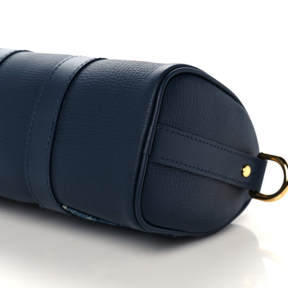 Louis Vuitton Taurillon Monogram Denim Drip Keepall XS Blue 8 of 9