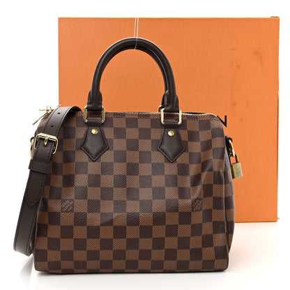 Louis Vuitton Damier Ebene Speedy Bandouliere 25 11 of 11
