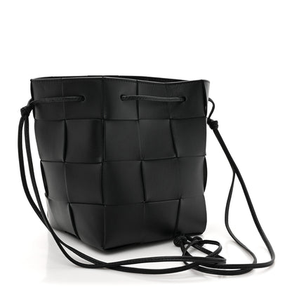 Bottega Veneta Nappa Maxi Intrecciato Cassette Bucket Bag Black 3 of 9