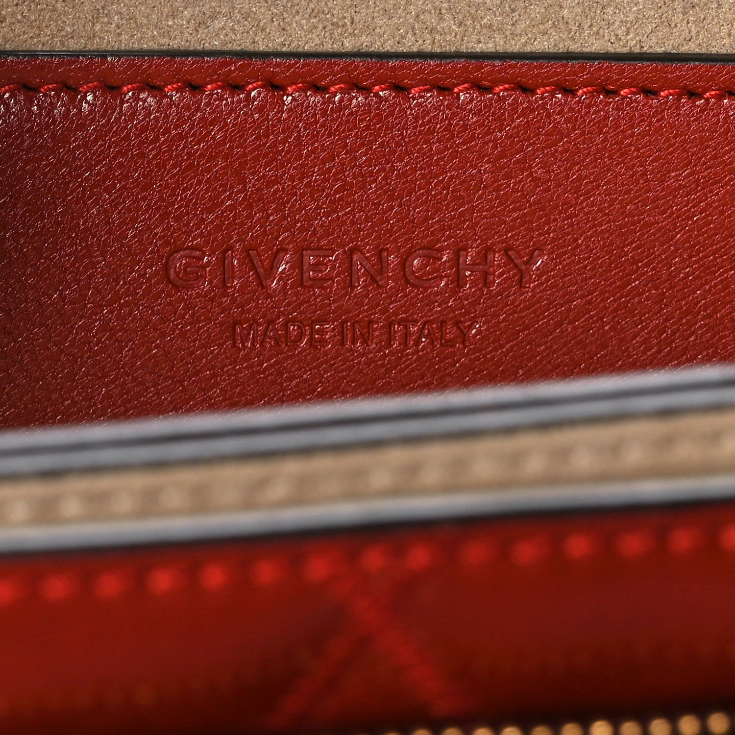 Givenchy Goatskin Quilted Small GV3 Shoulder Bag Vermilion 6 of 10