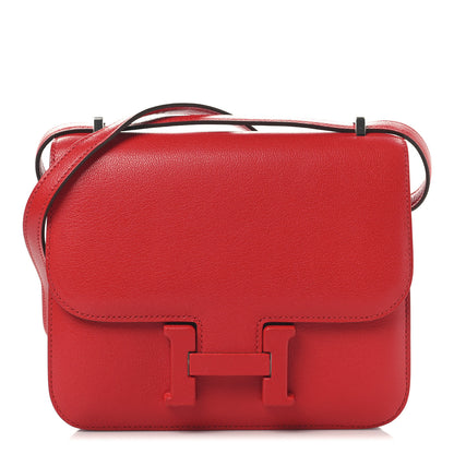 Hermes Chevre Chamkila Constance 18 Rouge de Coeur 1 of 14