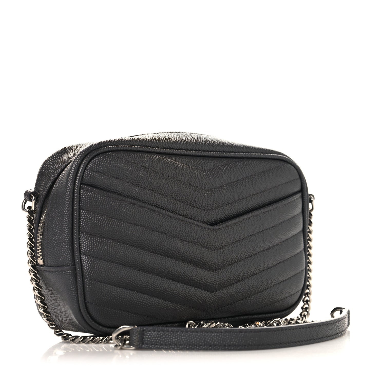 Grain De Poudre Matelasse Monogram Mini Lou Camera Bag Asphalt