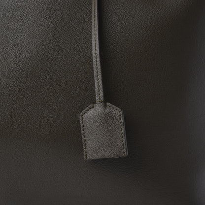 Saint Laurent Calfskin Large Shopping Tote Kaki Militaire 13 of 14