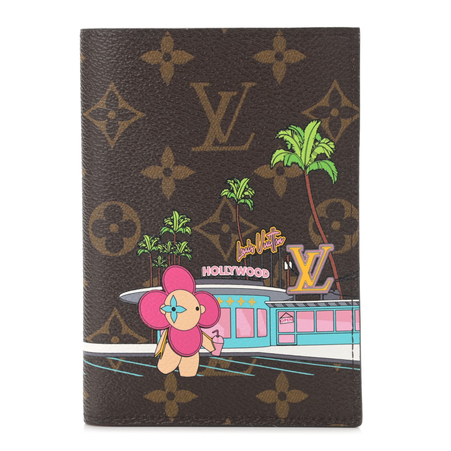 Monogram 2021 Christmas Animation Hollywood Passport Cover Fuchsia