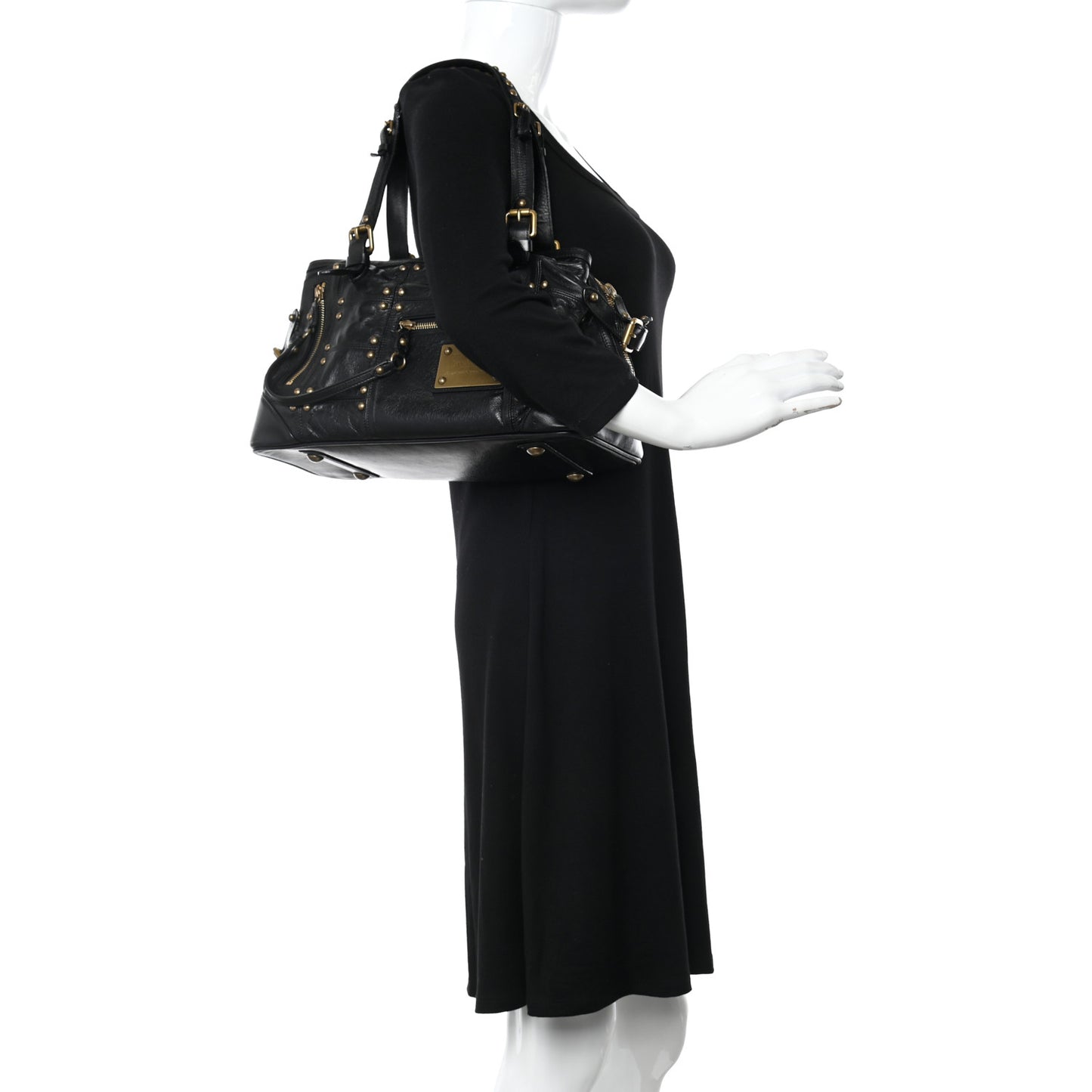 Lambskin Riveting Black