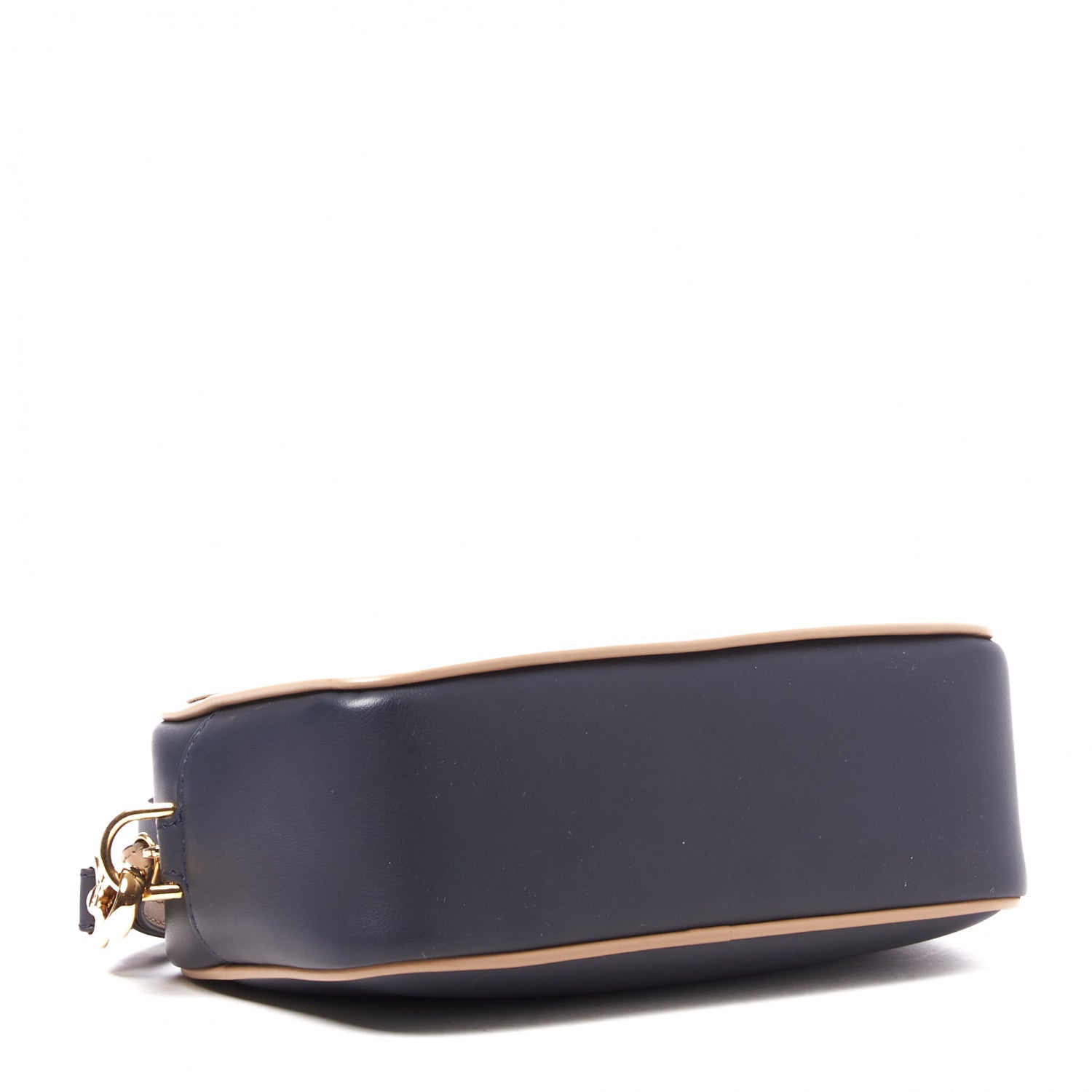 Fendi Vitello Century Matte Stamp Patch Bi-Color Mini Camera Case Blue Notte Amido Pink 3 of 8