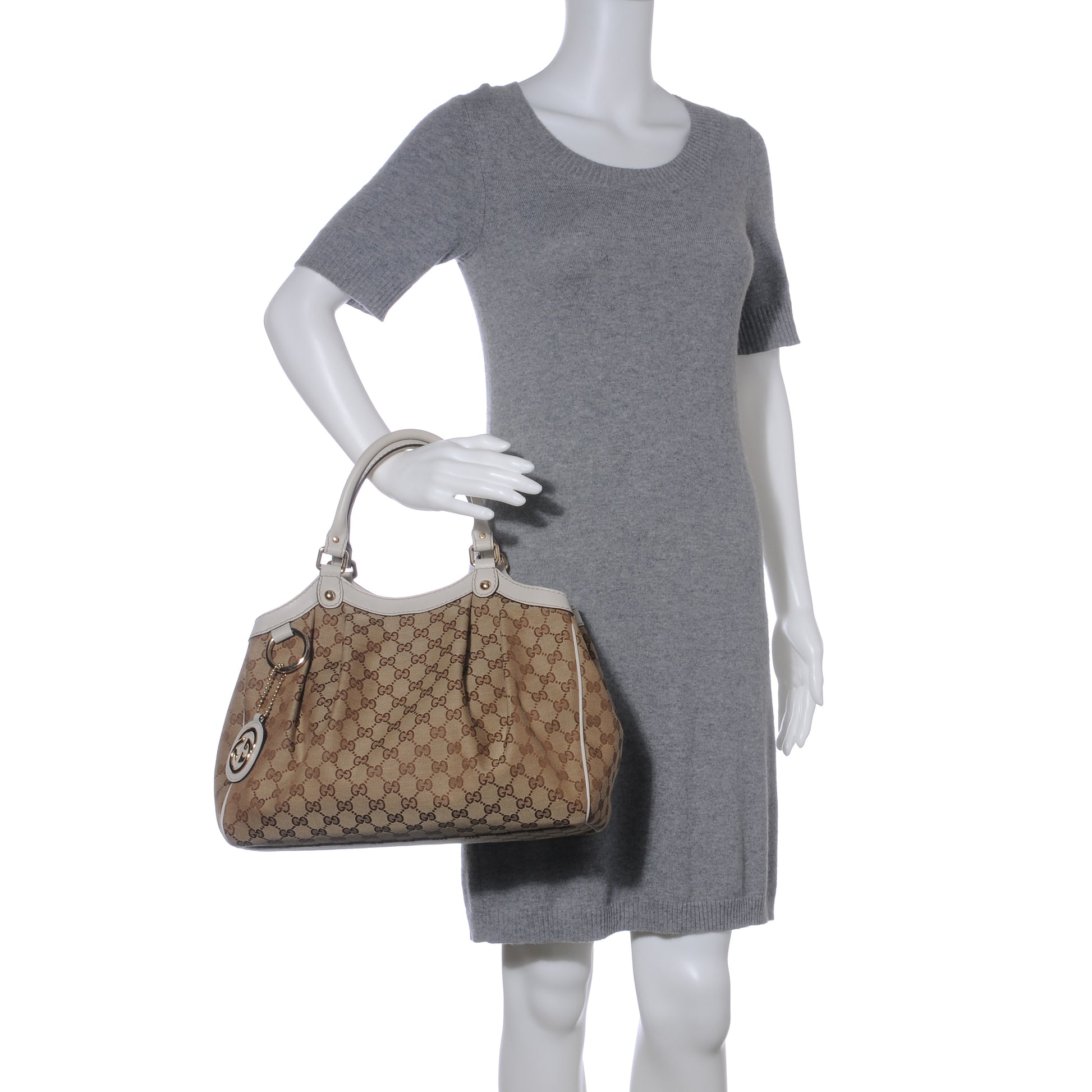 Gucci Monogram Medium Sukey Tote Off White 2 of 8