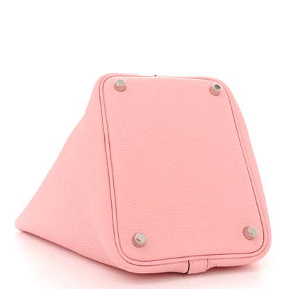 Hermes Taurillon Clemence Picotin Lock 18 PM Rose Sakura 4 of 12