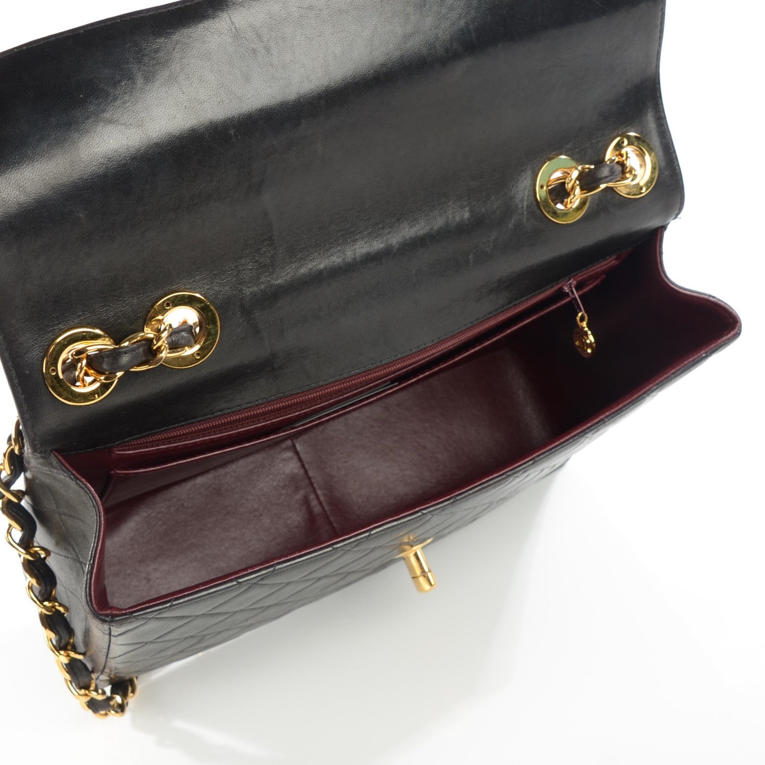 Chanel Lambskin Quilted Jumbo Flap Black 5 of 9