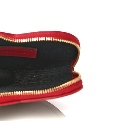 Burberry Nova Check Heart Coin Case Red 7 of 10