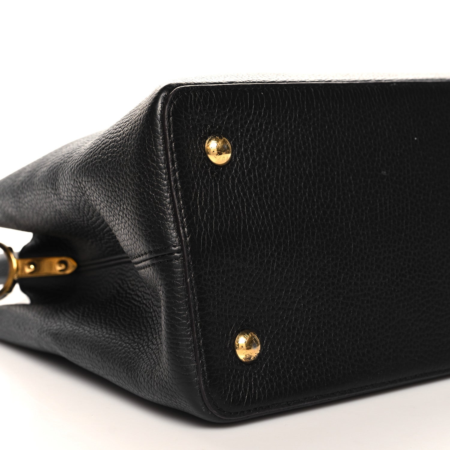 Louis Vuitton Taurillon Capucines GM Black Fuchsia 9 of 11