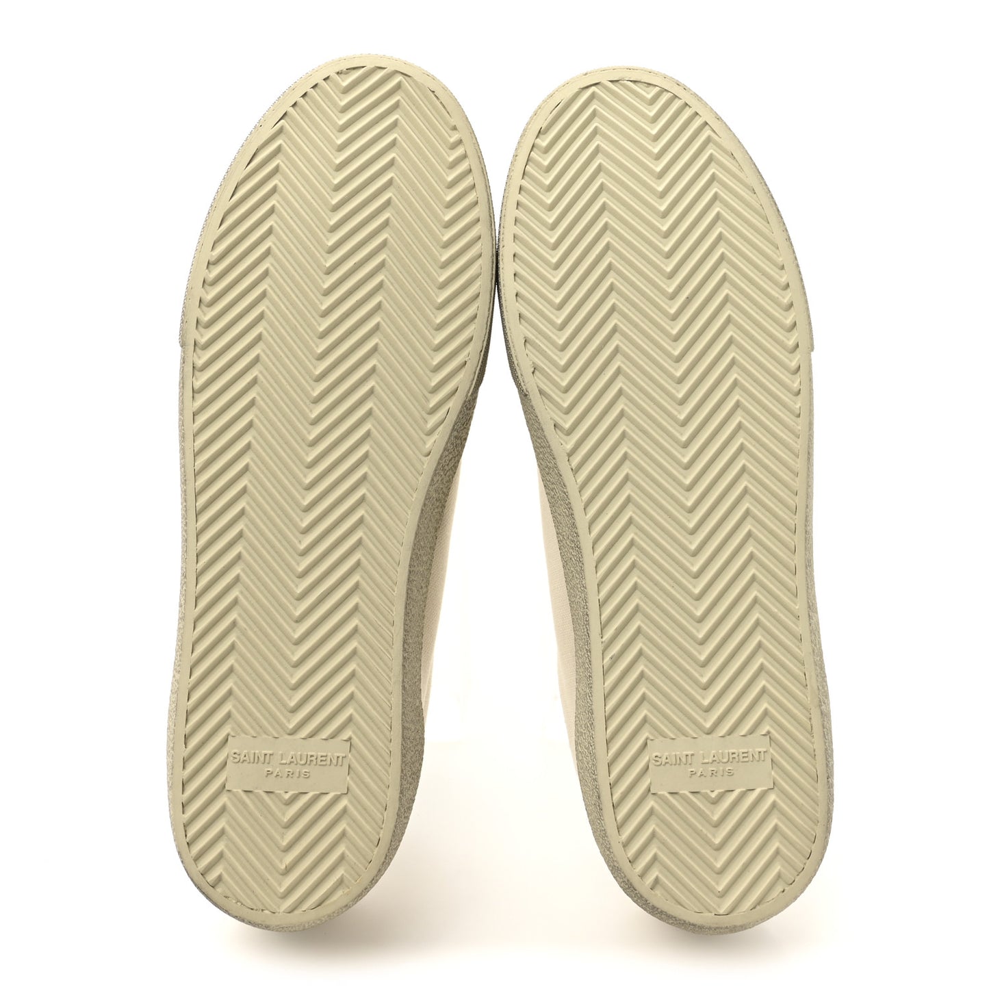 Distressed Canvas Court Classic Sneakers 39 Panna