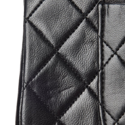 Chanel Lambskin Quilted Medium Double Flap Bijoux Chain Black 12 of 14