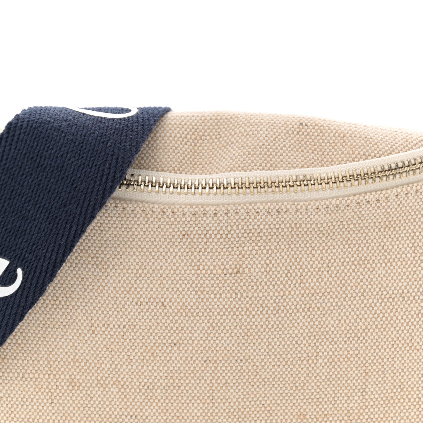 Cotton Calfskin Girls Woody Belt Bag Natural