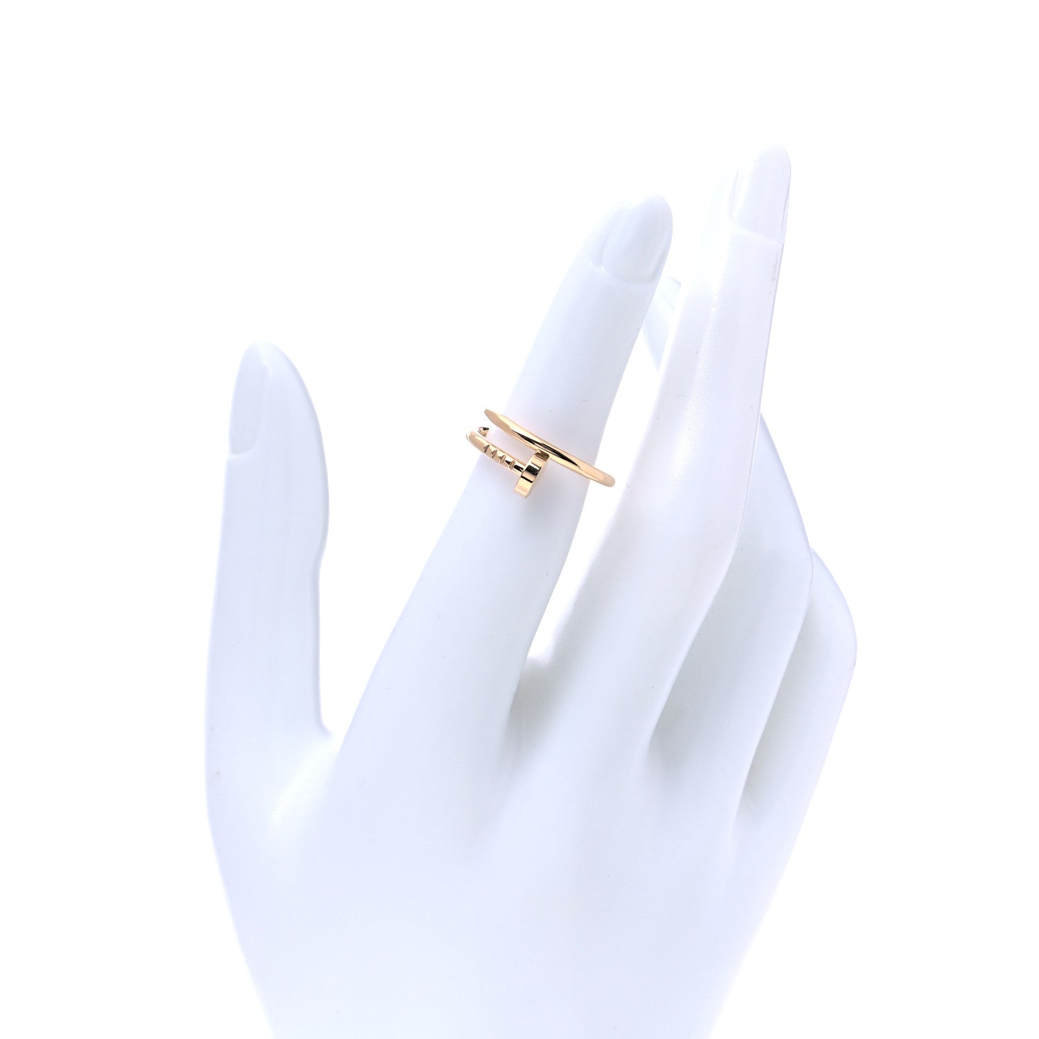 Cartier 18K Yellow Gold Small Juste Un Clou Ring 51 5.75 2 of 5