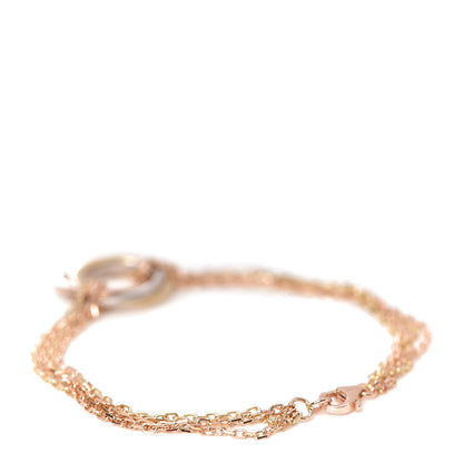 Cartier 18K Pink Yellow White Gold Trinity Bracelet 3 of 4