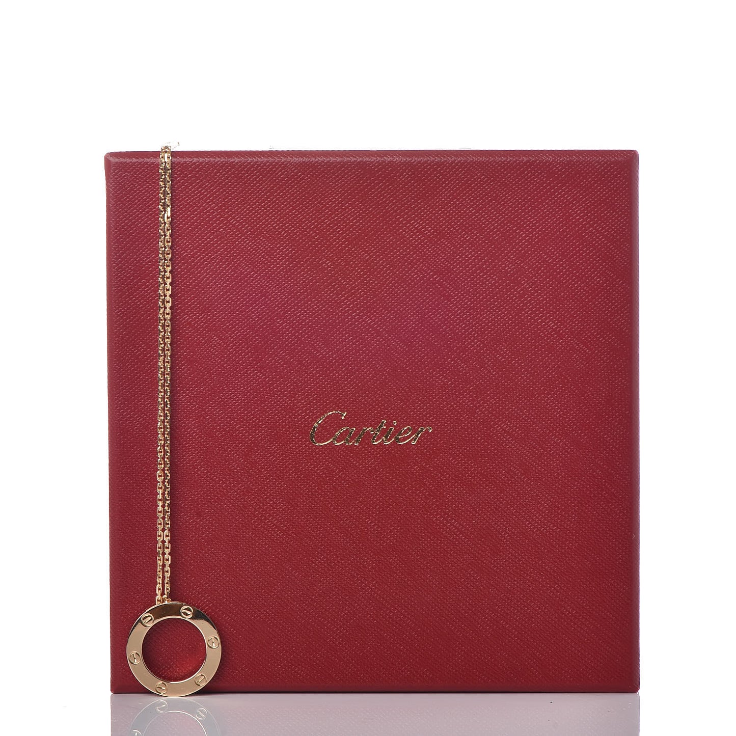18K Yellow Gold LOVE Pendant Necklace