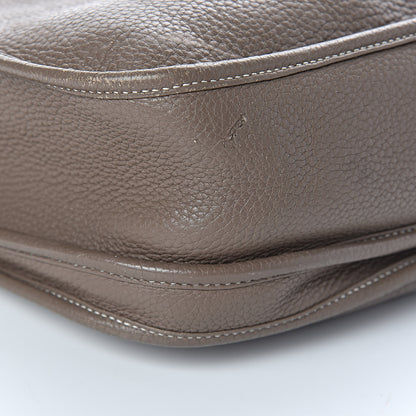 Hermes Taurillon Clemence Evelyne III GM Etoupe 10 of 13