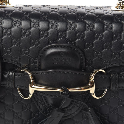 Gucci Microguccissima Mini Emily Shoulder Bag Black 8 of 10