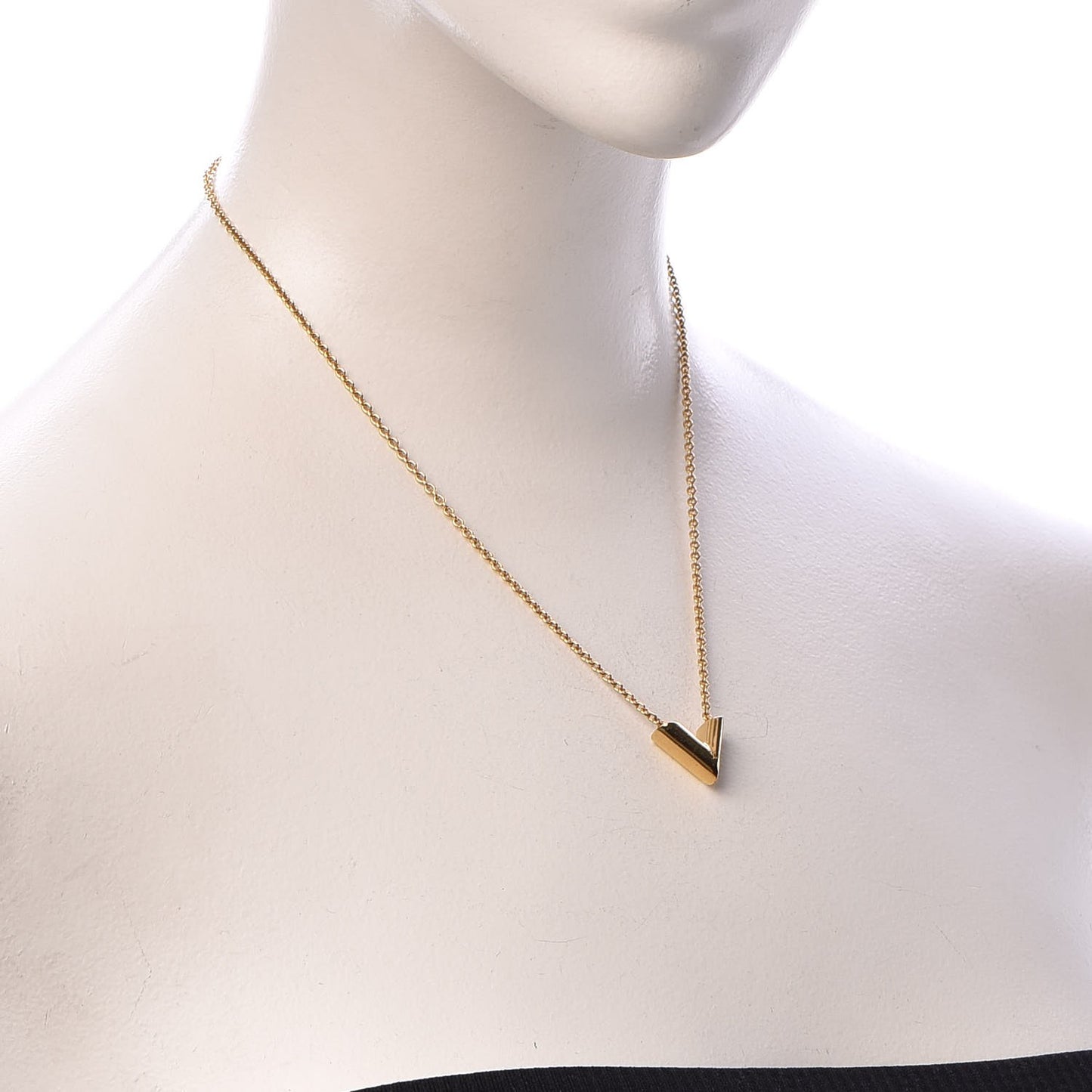 Essential V Necklace Gold
