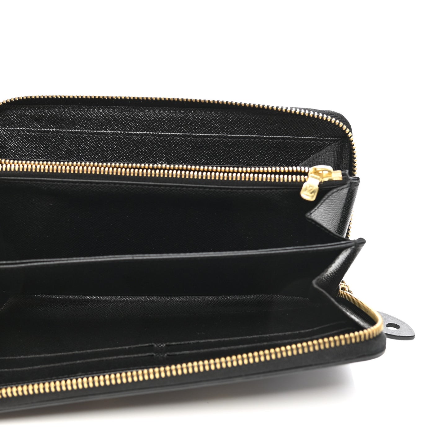 Calfskin Colored Monogram Zippy Wallet Blue Black