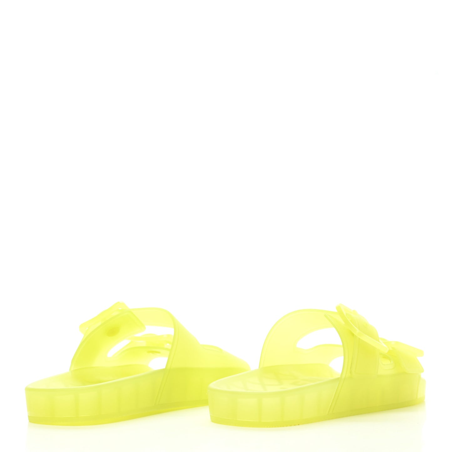 Technical Polyurethane Mallorca Slide Sandals 38 Fluo Yellow