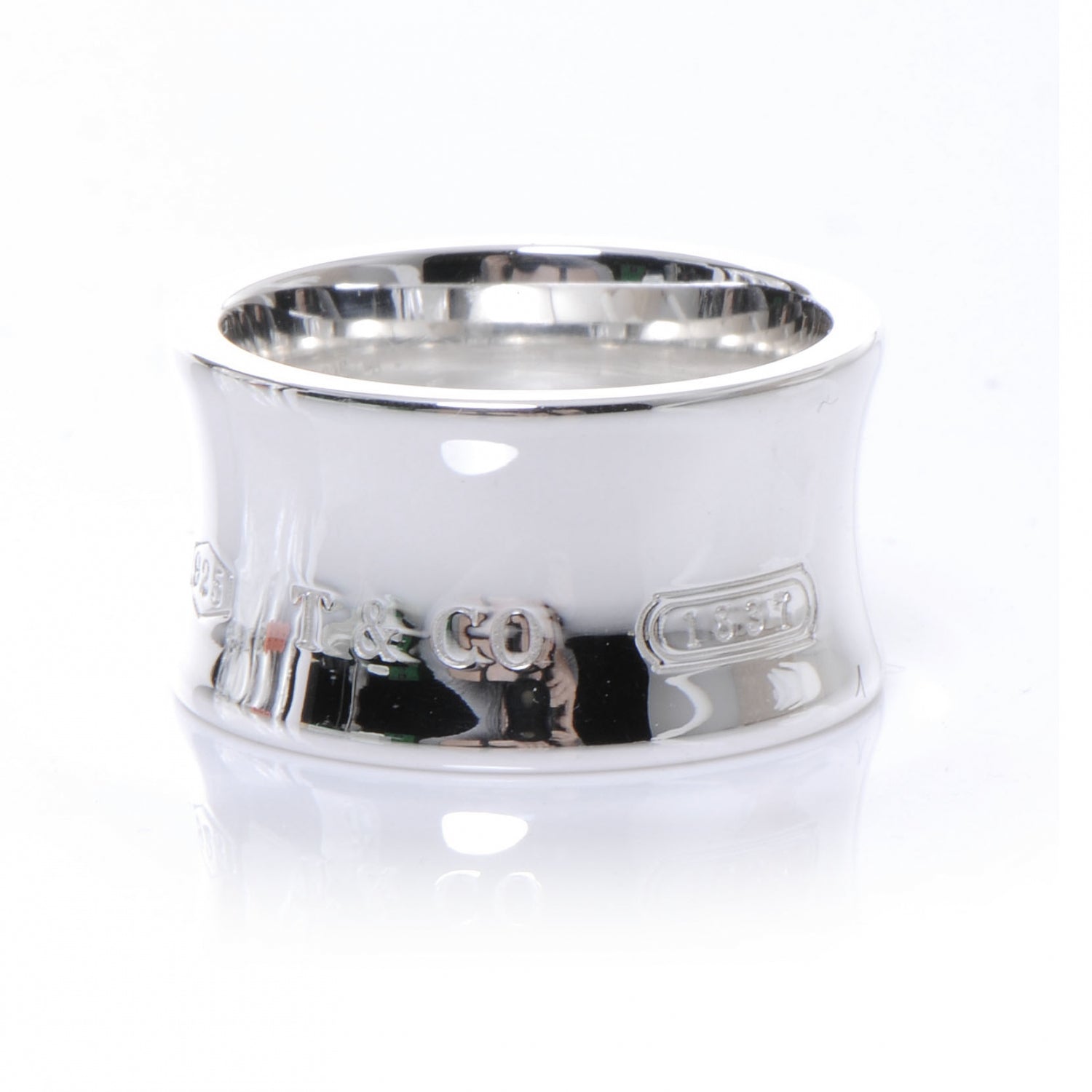 Tiffany Sterling Silver 1837 Ring 8 5 of 6