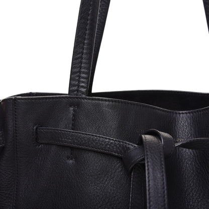 Celine Soft Grained Calfskin Small Belt Cabas Phantom Black 19 of 20