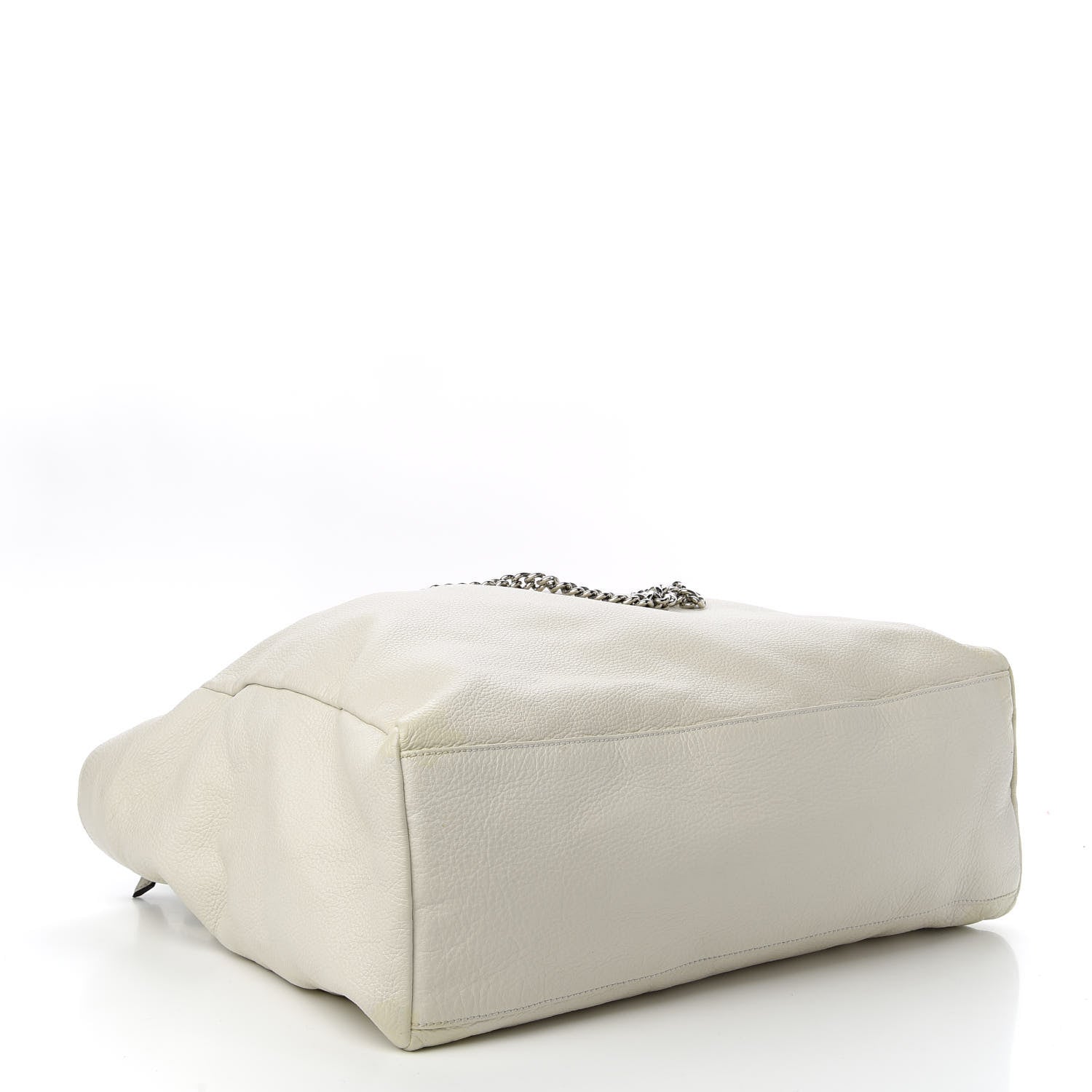 Gucci Pebbled Calfskin Large Jungle Tote White 4 of 11