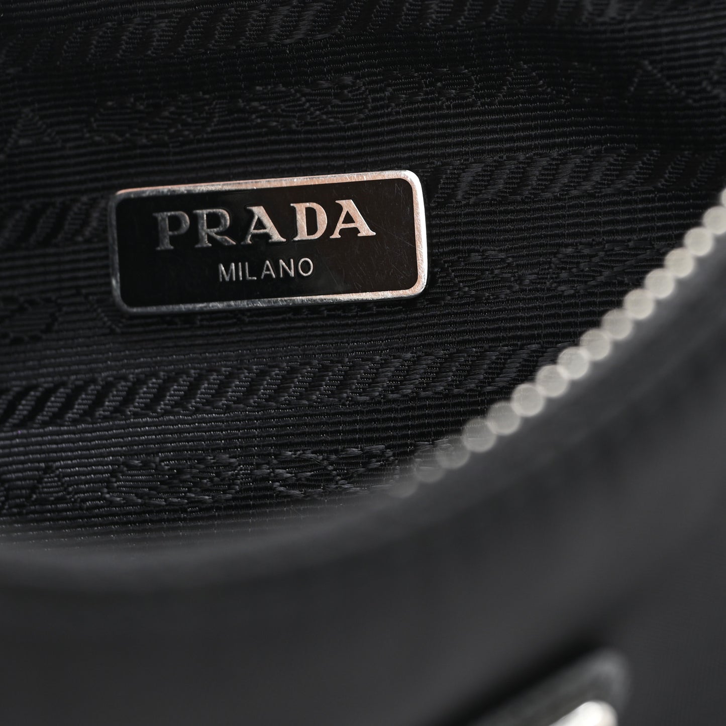 Tessuto Nylon Saffiano Mini Re-Edition 2005 Bag Black