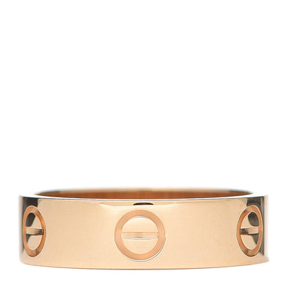 Cartier 18K Yellow Gold 5.5mm LOVE Ring 55 7.25 1 of 6
