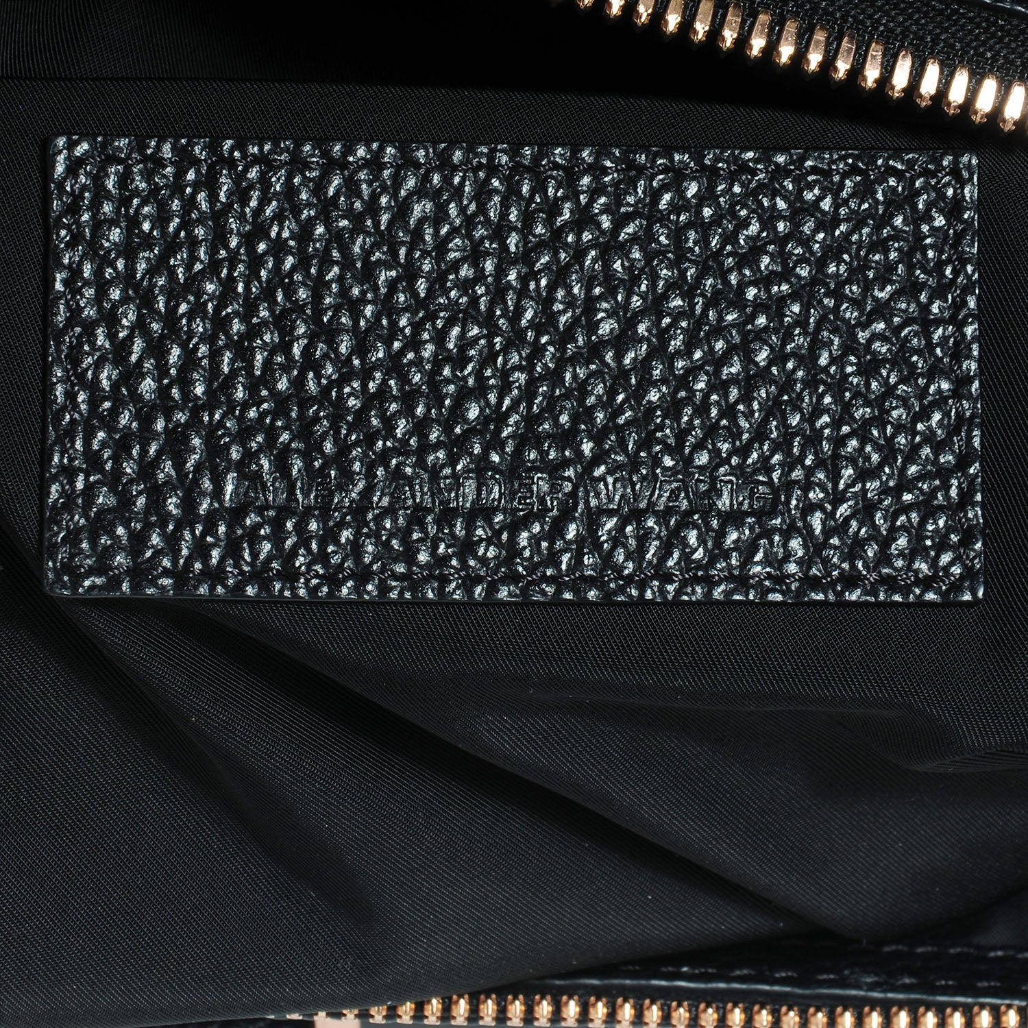 Alexander Wang Pebbled Leather Large Emile Black with Rose Gold Hardware 7 of 7