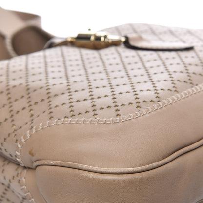 Gucci Calfskin Laser Cut Medium New Jackie Shoulder Bag Porridge 9 of 13