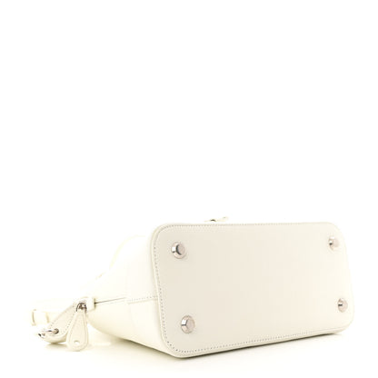 Balenciaga Signature Grained Calfskin Logo S Ville Top Handle Bag White Black 4 of 11