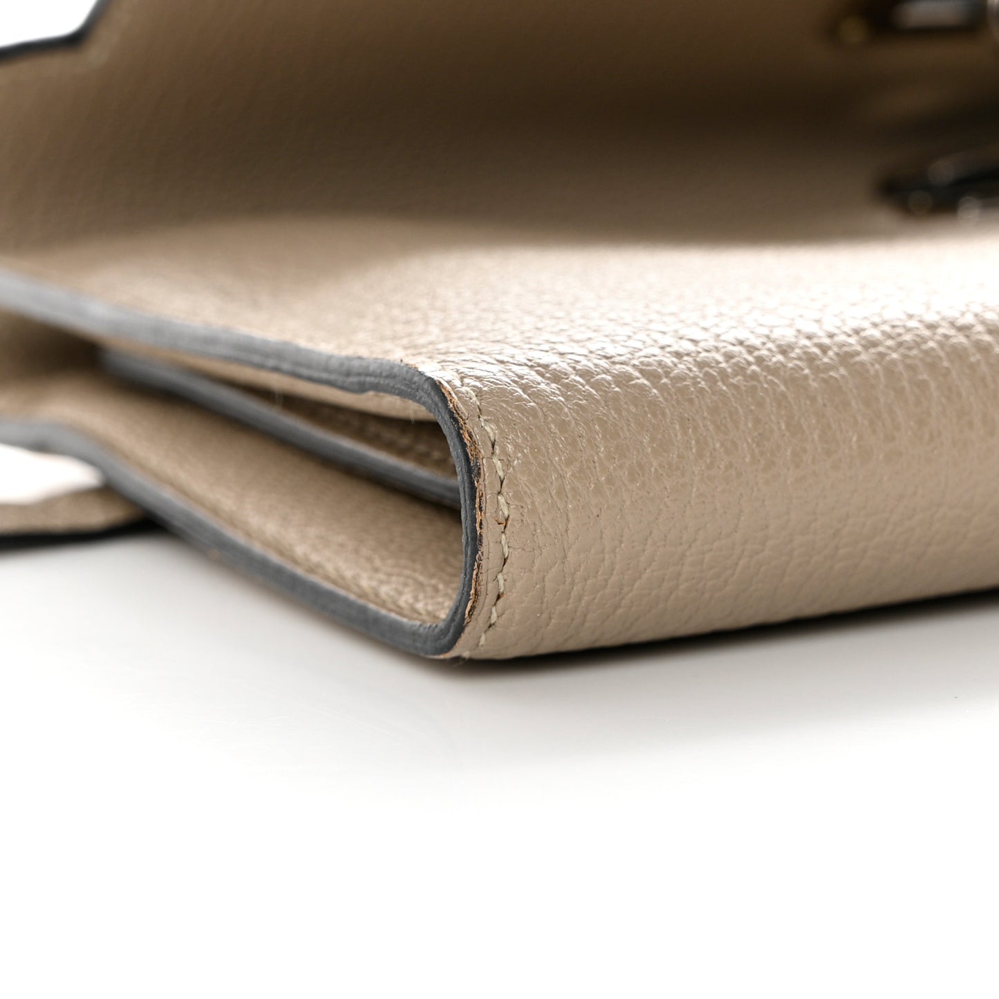 Chevre Mysore Kelly Longue Wallet Gris Tourterelle