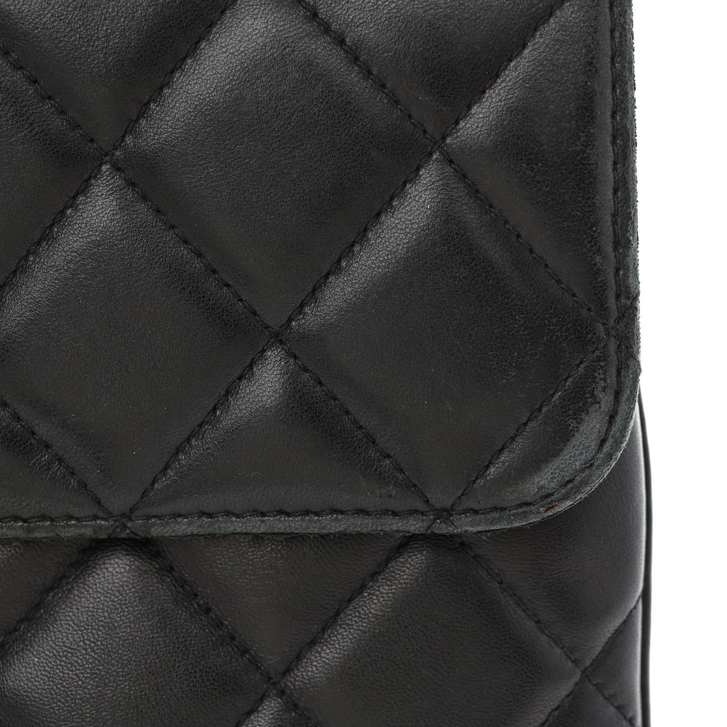 Lambskin Quilted Small Trendy CC Dual Handle Flap Bag Black