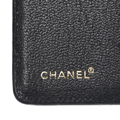 Chanel Goatskin Small Ring Agenda Planner Black 6 of 10