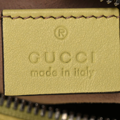 Gucci Calfskin Matelasse Small GG Marmont Chain Shoulder Bag Banana 6 of 10