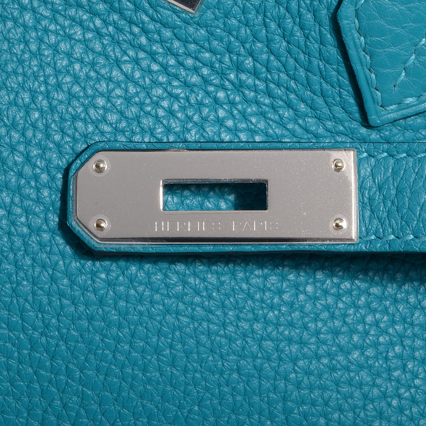 Taurillon Clemence Birkin 30 Turquoise