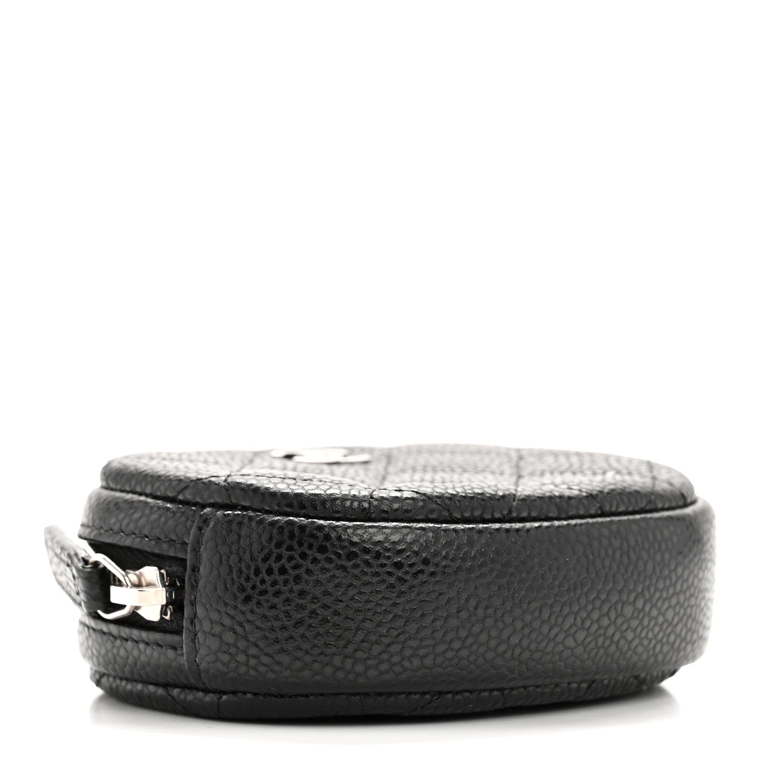 Chanel Caviar Quilted Zip Around Classic Coin Purse Black 4 of 10
