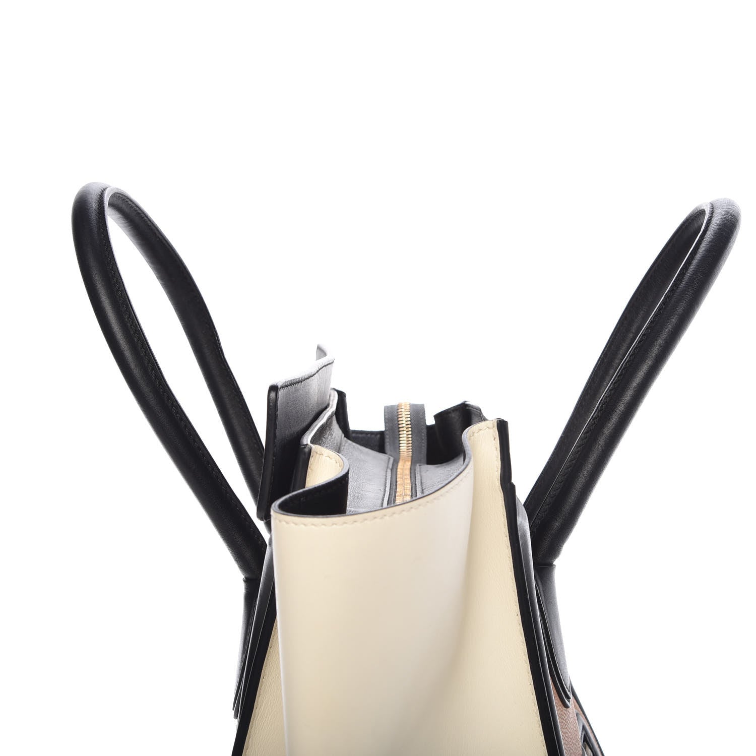 Celine Velluto Calfskin Mini Tri-Color Luggage Flesh 11 of 13