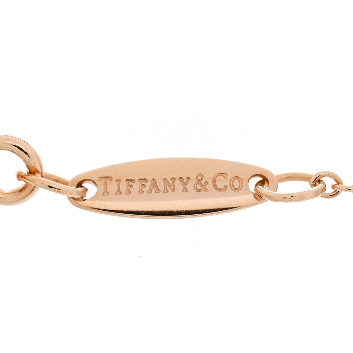 Tiffany 18K Rose Gold Diamond .10ct Elsa Peretti Diamonds by the Yard Bracelet 6 of 9
