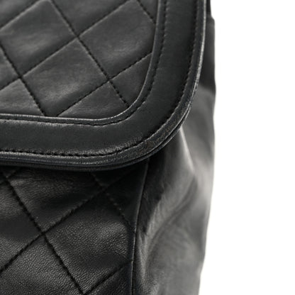 Chanel Lambskin Quilted Medium Single Flap Black 17 of 19