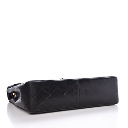 Chanel Lambskin Quilted Jumbo Single Flap Black 4 of 16