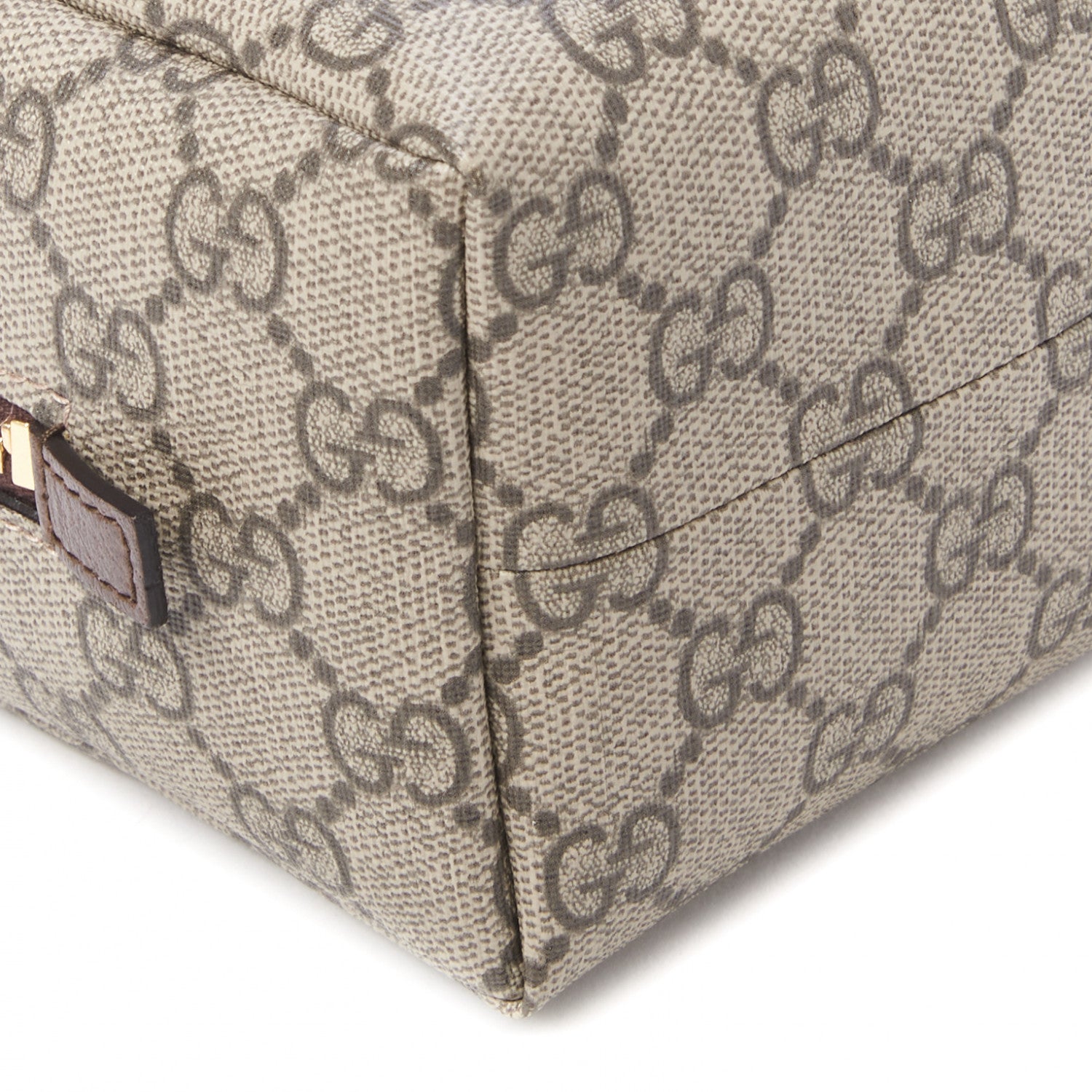 Gucci Soft GG Supreme Monogram Calfskin Medium Ophidia Cosmetic Case Beige Ebony New Acero 5 of 9