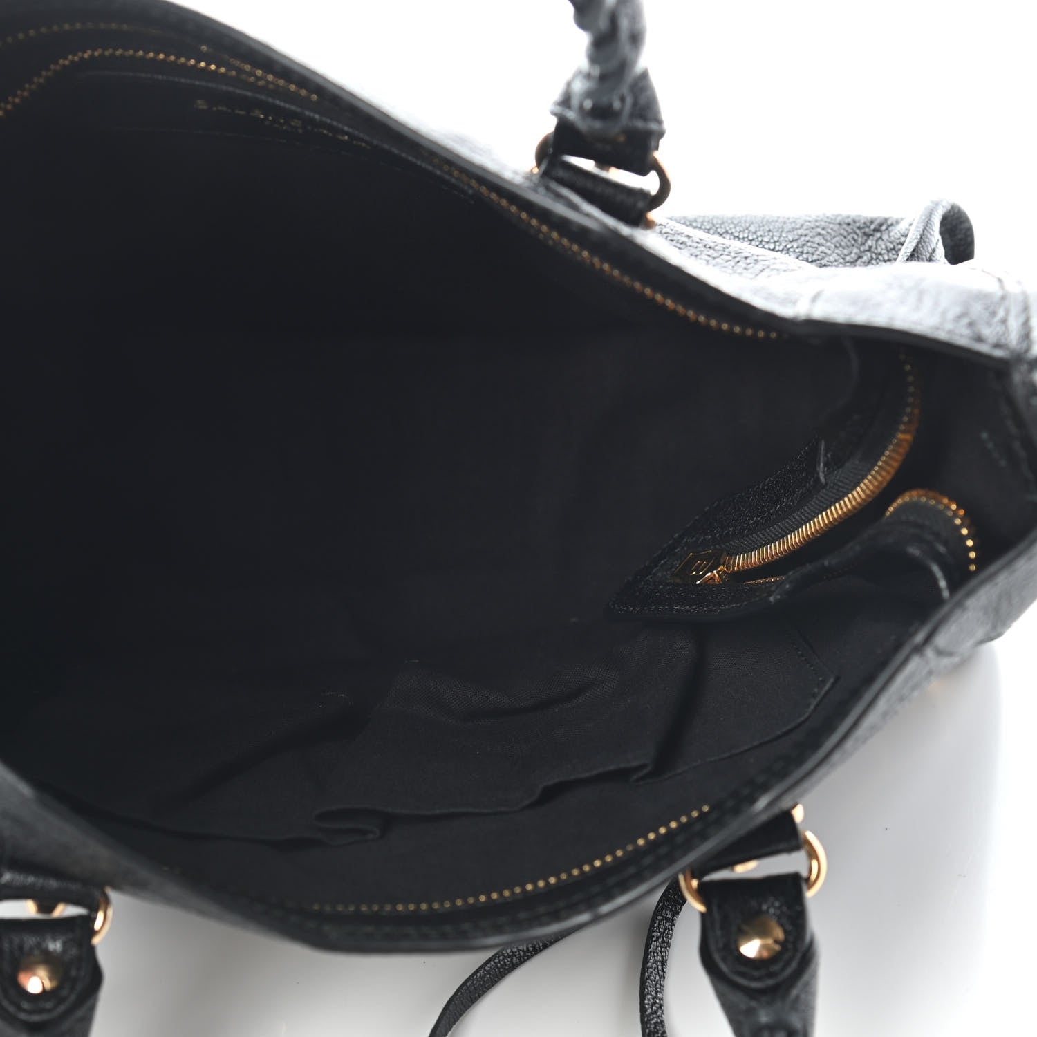 Balenciaga Chevre Gold Metallic Edge Hardware S City Black 3 of 8