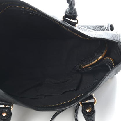 Balenciaga Chevre Gold Metallic Edge Hardware S City Black 3 of 8